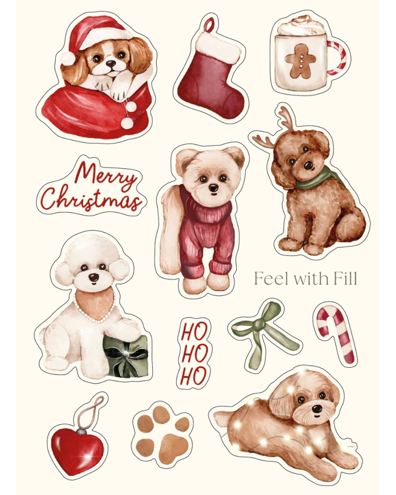 Стікерпак "Christmas Paws"