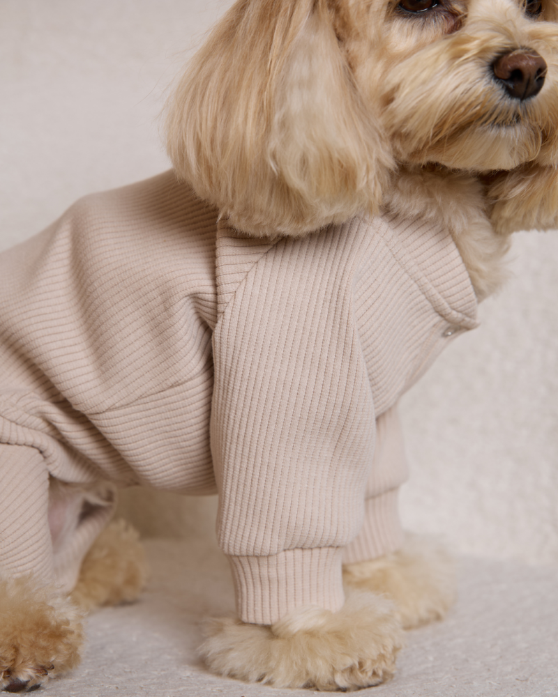 Комбінезон-трансформер у рубчик “Four-Paws Bodysuit” таш